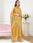 TASSEL Decorated Yellow Party Evening Abaya